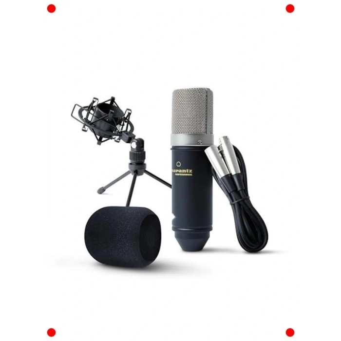 Profesyonel Kondenser Stüdyo Mikrofonu + Stand