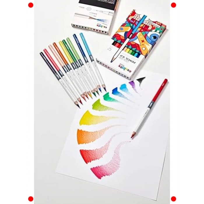 Profesyonel Kuru Boya Kalemi Seti - 24 Canlı Renk