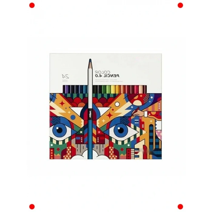 Profesyonel Kuru  Kalemi Seti - 24 Canlı Renk