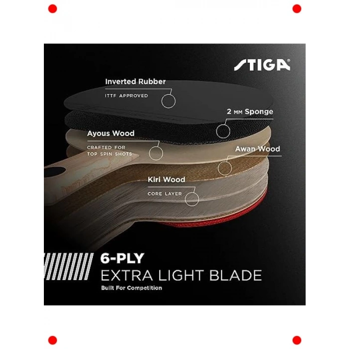 Profesyonel Masa Tenisi Raketi Turnuva Onaylı