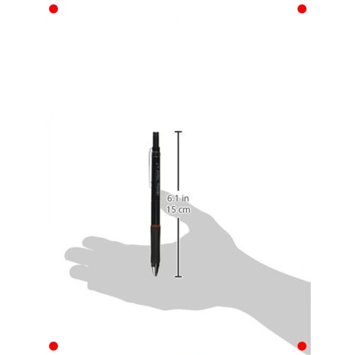 Profesyonel Mekanik Kurşun Kalem (0.7 mm, Siyah)