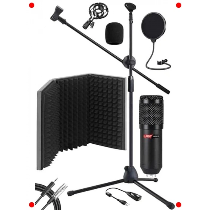 Profesyonel Mikrofon Kayıt Seti (BM800)