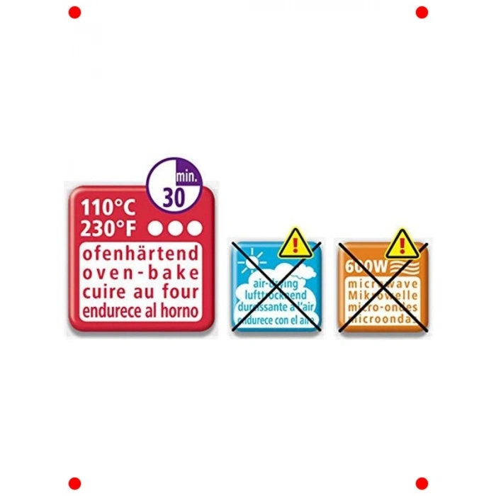 Profesyonel Polimer Kil Blok 85g Beyaz