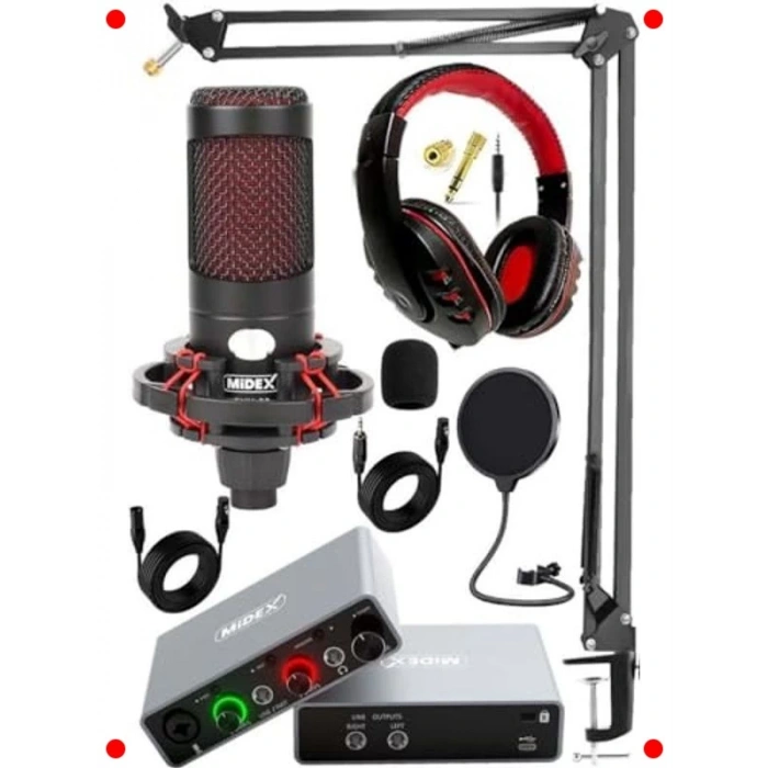 Profesyonel Stüdyo Kayıt Seti: Ses Kartı, Mikrofon