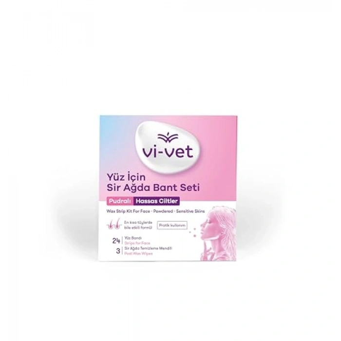 Pudralı ağda bandı, yüz için, 24 adet