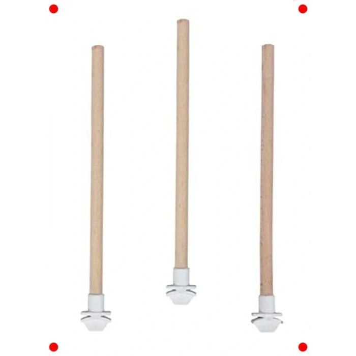 Pürüzsüz Ahşap Muhabbet Kuşu Tüneği Seti - 3 Adet