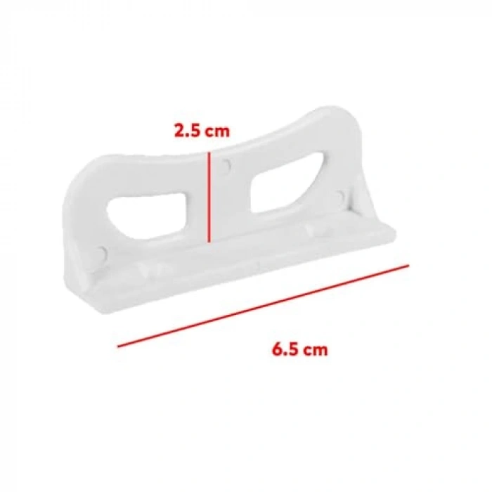 PVC Pencere ve Kapı Sineklik Kolu, 2 Adet L Tipi Tutucu