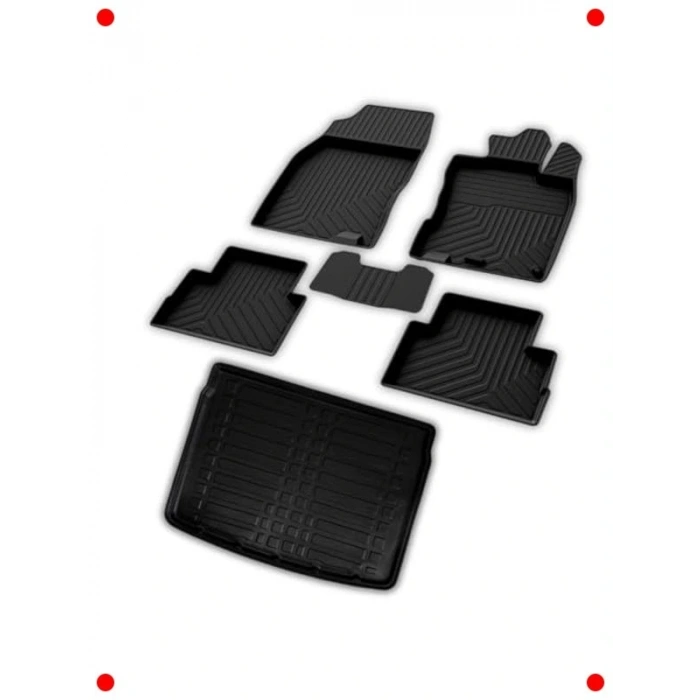 Qashqai Uyumlu 4D Paspas & sia Alt Bagaj Havuzu (2014-2021)