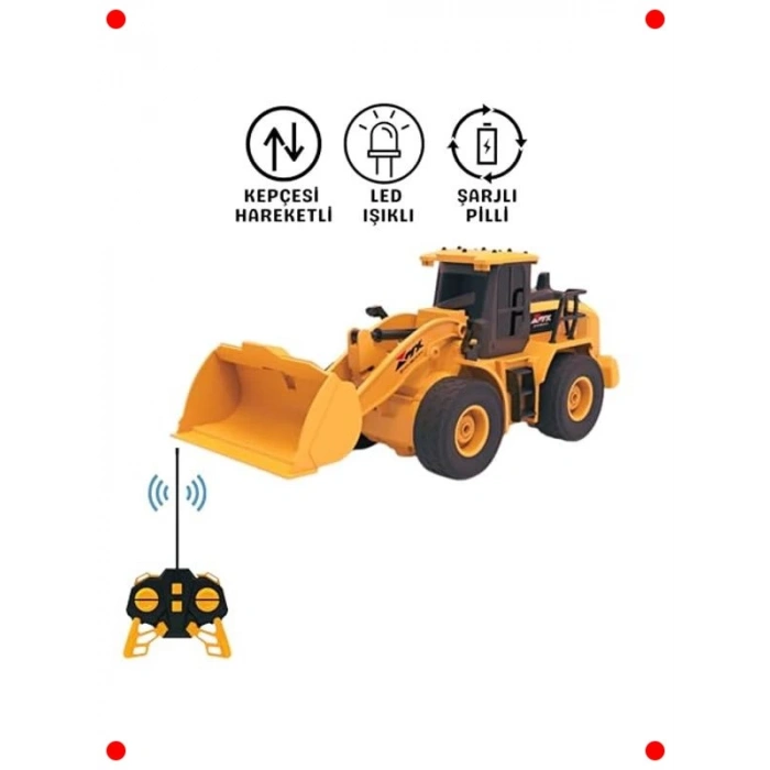 RC Kule Vinç İş Makinesi (40 MHz, LED Işıklı)