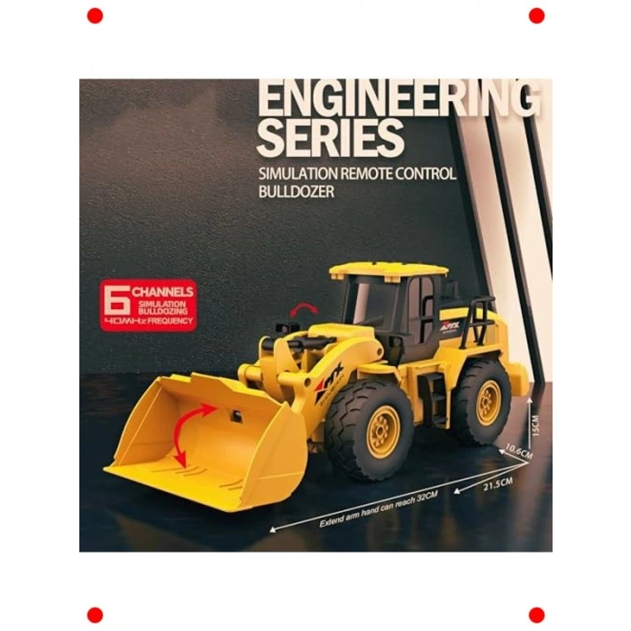 RC Kule Vinç İş Makinesi (40 MHz, LED Işıklı)