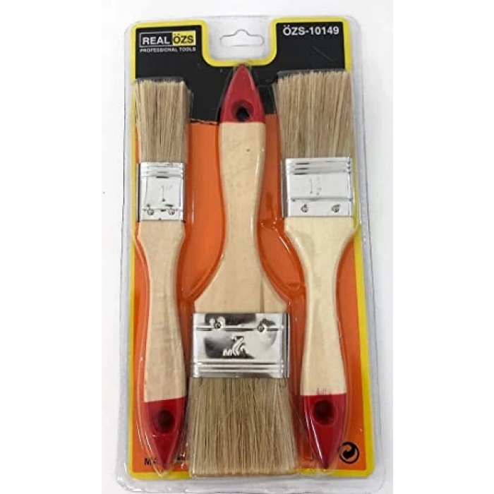Real OZS-10149 cı Seti 3 Parça Kestirme Fırça Seti 1410