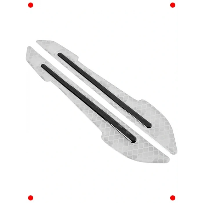 Reflektörlü Araç Yan Ayna Güvenlik Şeridi (2li Beyaz)