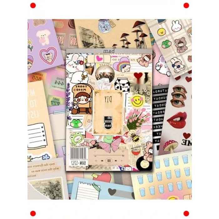 Rengarenk Kendin Yap Sticker Kitabı