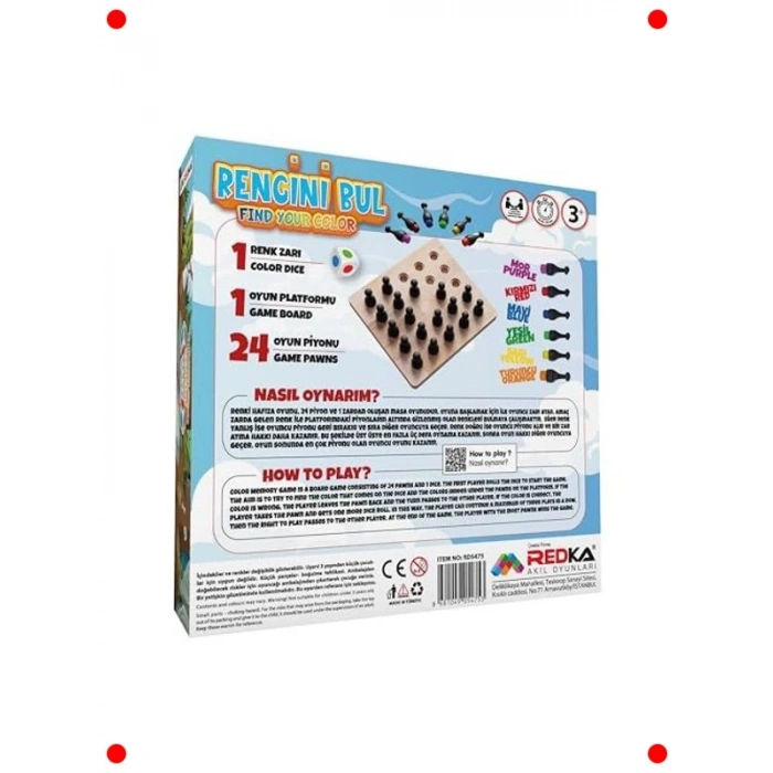 Rengini Bul Eğitici Aile Oyunu