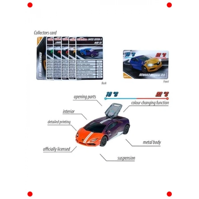 Renk Değiştiren Premium Oyuncak Araba