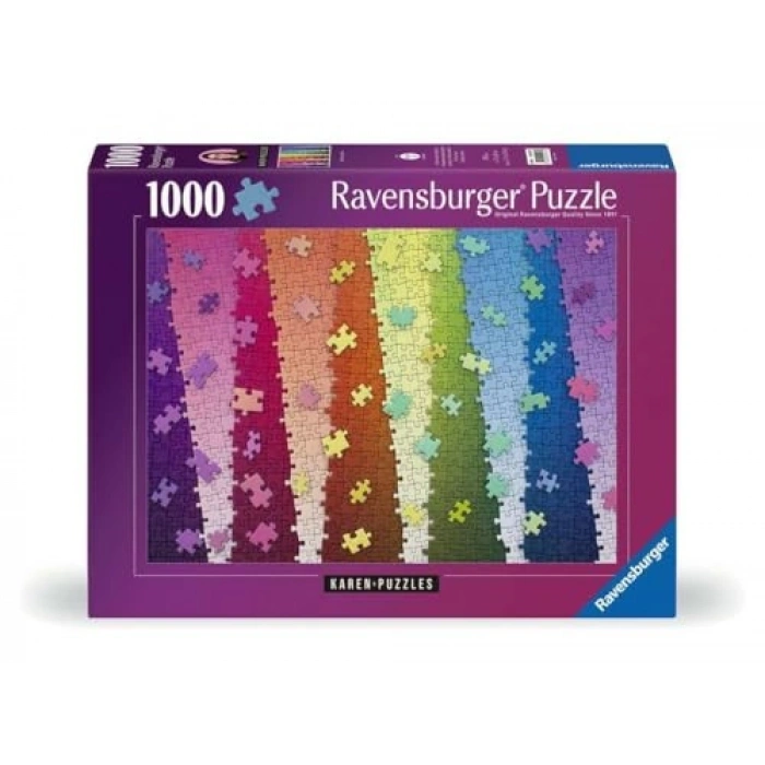 Renkler Temalı 1000 Parça Yapboz, eğlenceli aktivite