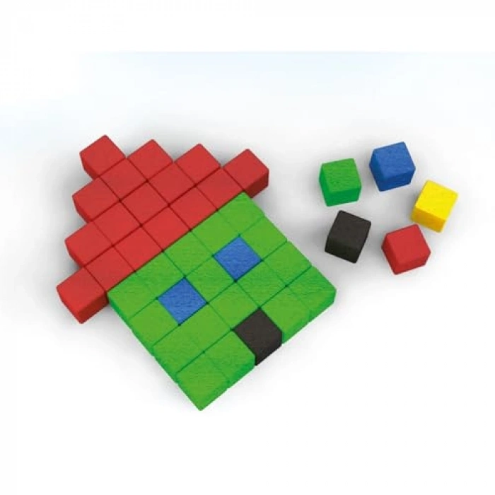 Renkli Ahşap Küpler, Eğitici Oyun Seti