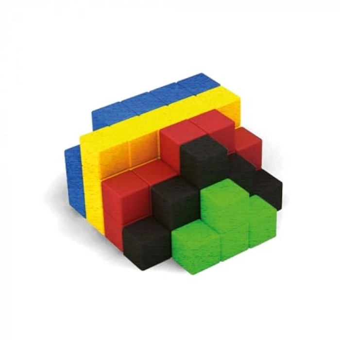 Renkli Ahşap Küpler, Eğitici Oyun Seti