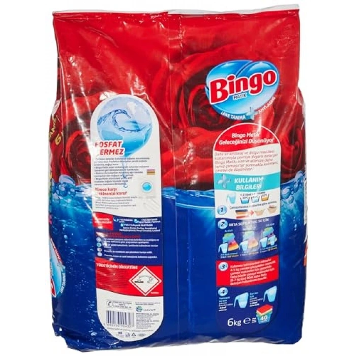Renkli Çamaşır Deterjanı, 6000 g, 40 Yıkama Kapasitesi