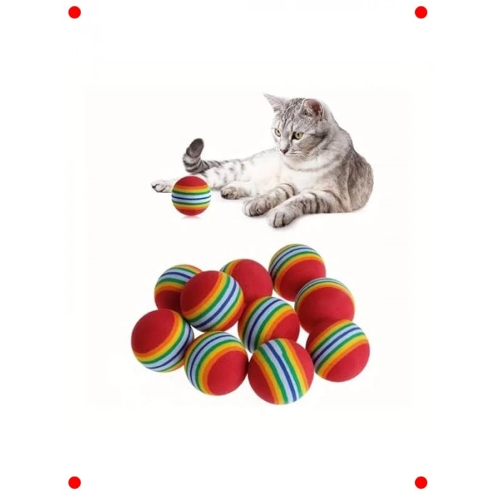 Renkli Evcil Hayvan Oyun ve Çiğneme Topları - 4lü Set