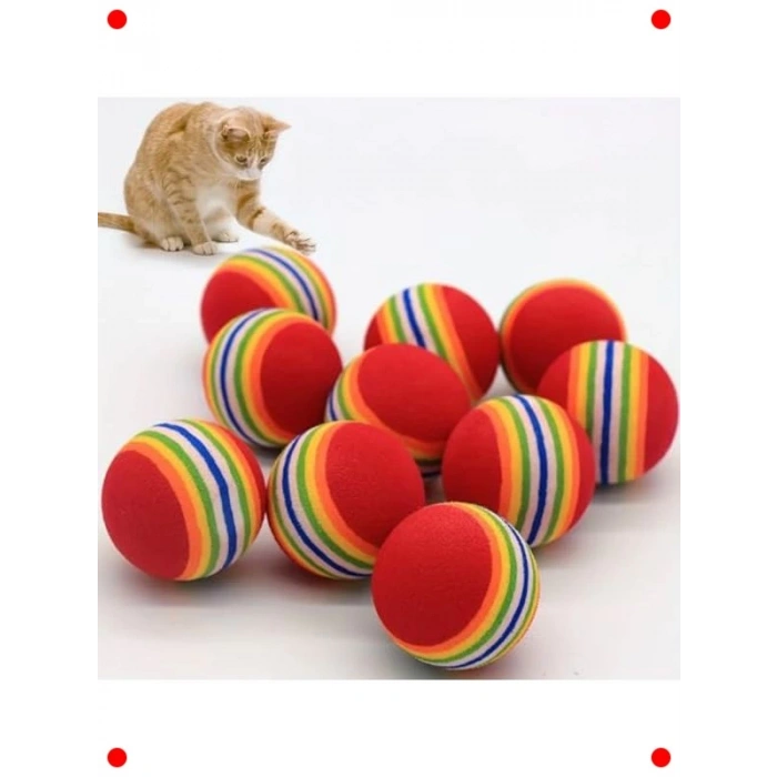 Renkli Evcil Hayvan Oyun ve Çiğneme Topları - 4lü Set