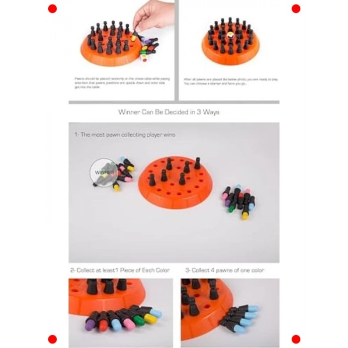 Renkli Hafıza Satrancı Zeka Oyunu