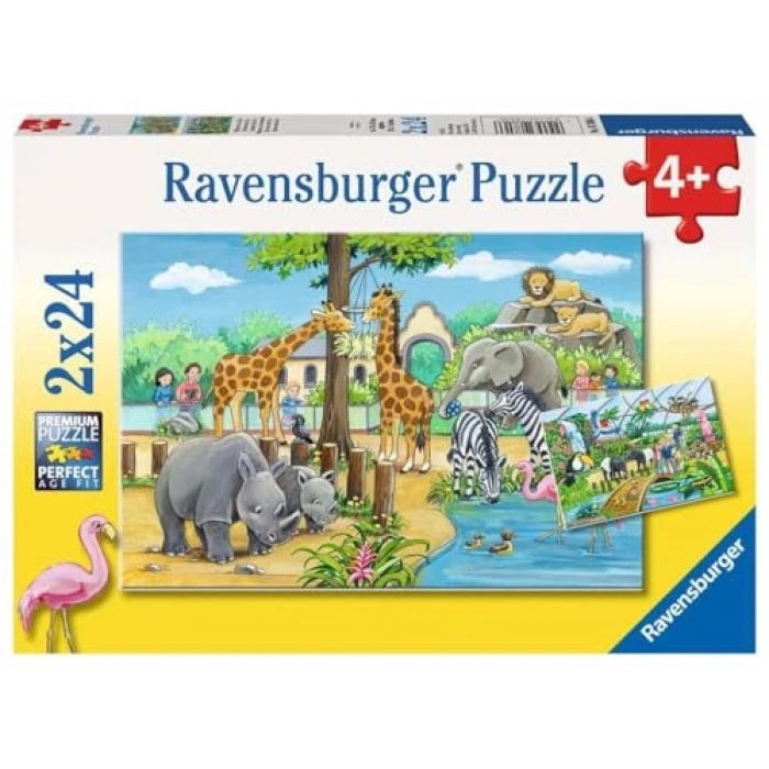 Renkli Hayvan Temalı 48 Parça Puzzle - 3 Yaş ve Üzeri