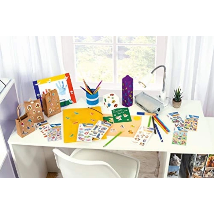 Renkli Kendinden Yapışkanlı Sevimli Prenses Çıkartmalar