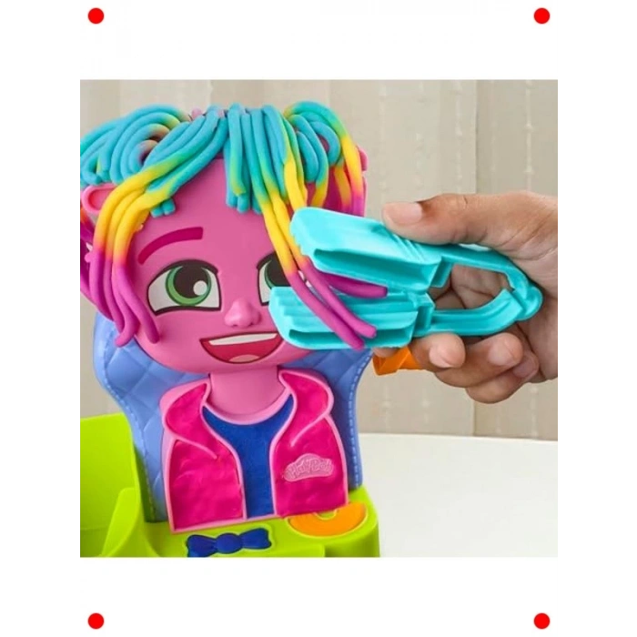 Renkli Kuaför Oyun Hamuru Seti - 6 Kutu