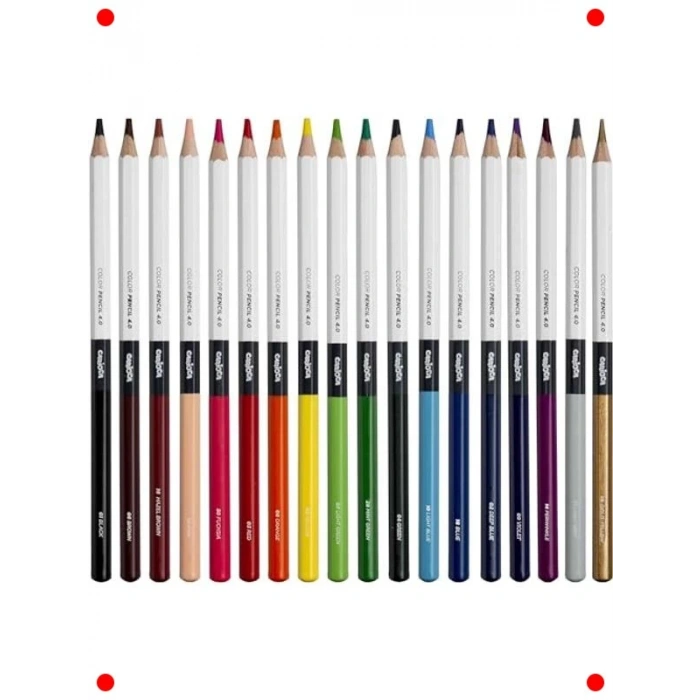 Renkli Kuru Boya Kalemi Seti, 18li