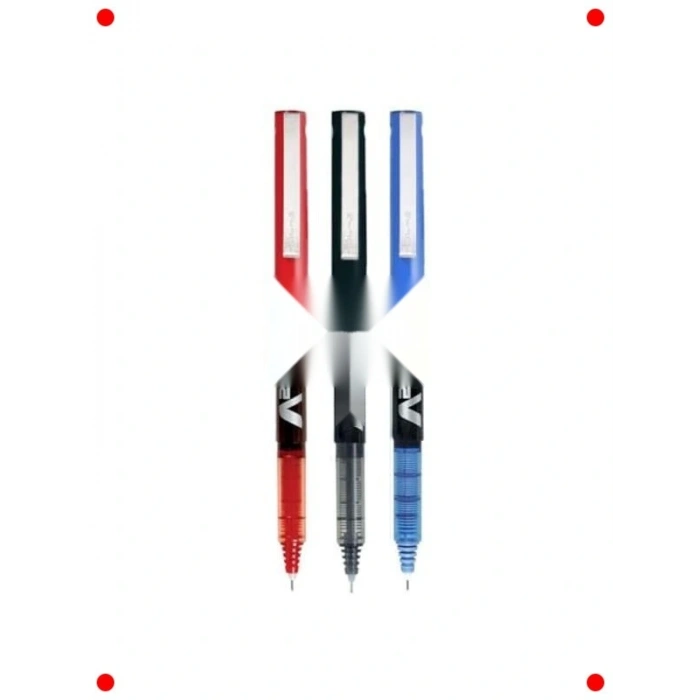 Renkli Roller Sıvı Mürekkep Kalem Seti (3 Adet)