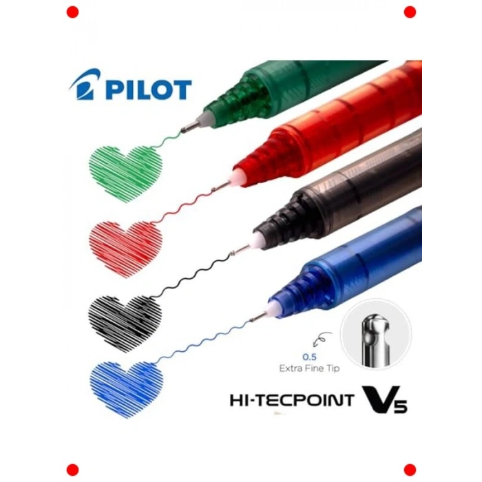 Renkli Roller Sıvı Mürekkep Kalem Seti (3 Adet)