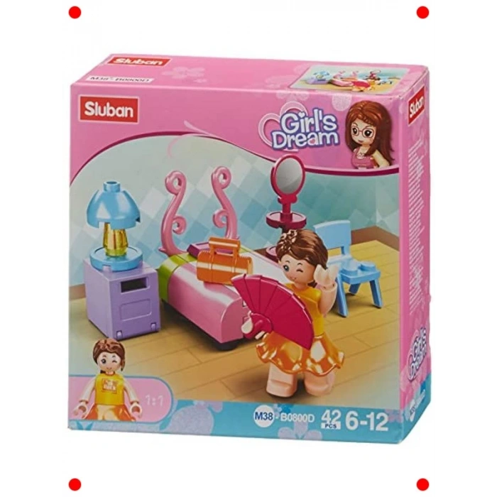 Renkli Yatak Odası Yapım Seti - 42 Parça