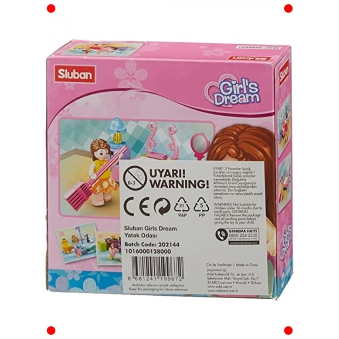 Renkli Yatak Odası Yapım Seti - 42 Parça