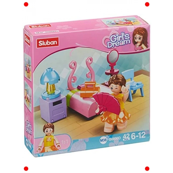 Renkli Yatak Odası Yapım Seti - 42 Parça