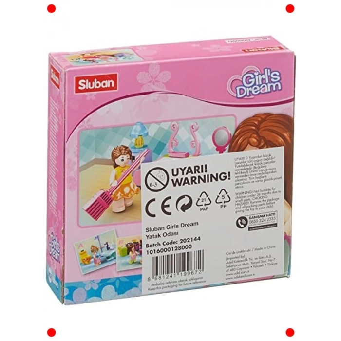 Renkli Yatak Odası Yapım Seti - 42 Parça