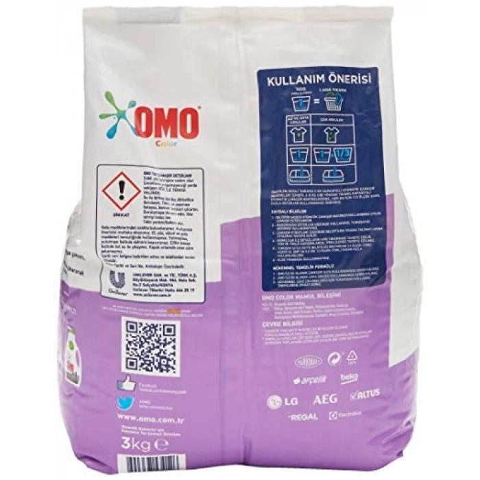 Renkliler için Toz Deterjan, 3 kg Aktif Formül