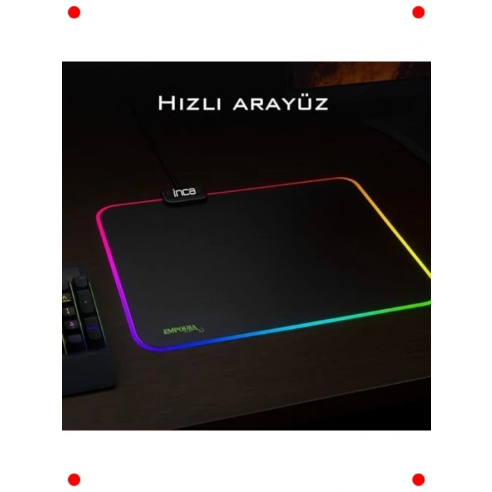 RGB Aydınlatmalı Orta Boy Mouse Pad