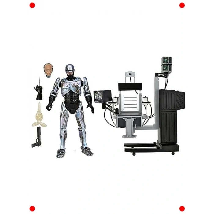 Robot Polis Koleksiyon Figürü - Sandalyeli 20 cm