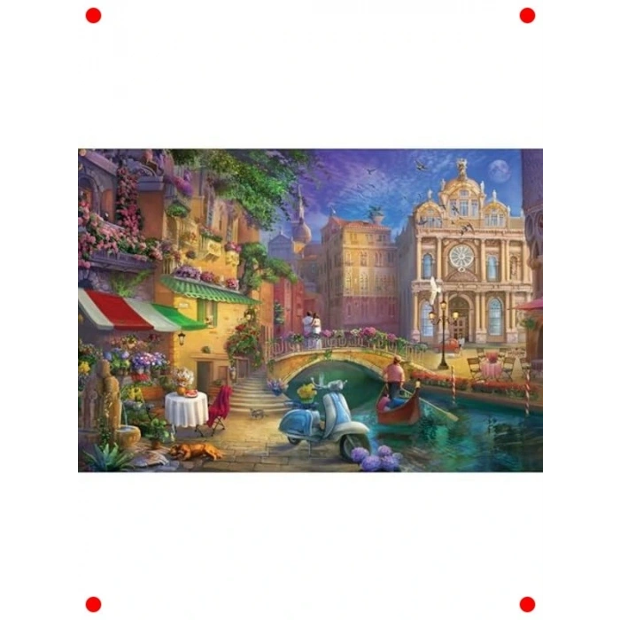 Romantik Venedik Temalı 500 Parça Yapboz