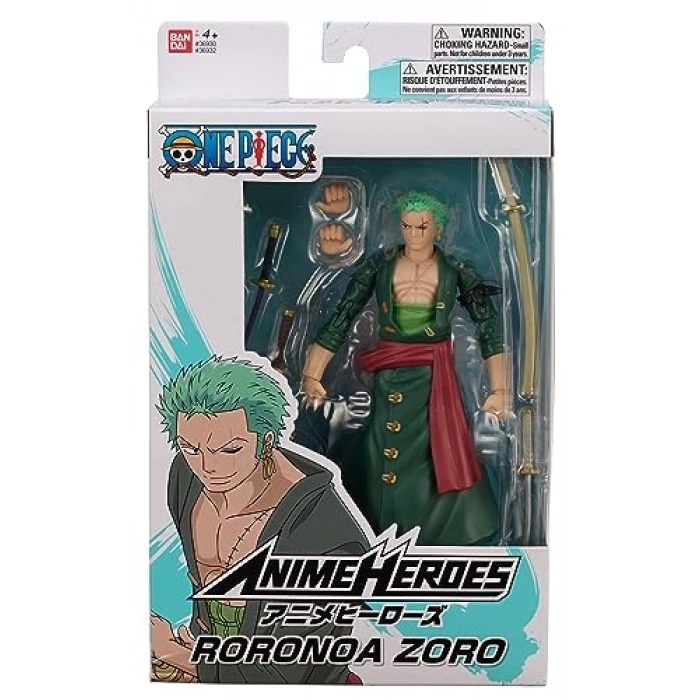 Roronoa Zoro Aksiyon Figürü, 17 cm Değiştirilebilir Parçalarla