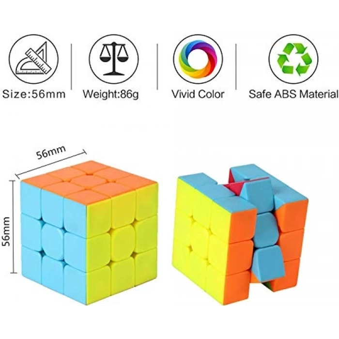 Rubik Zeka Sabır Küpü n Renkler 3 X 3 X 3
