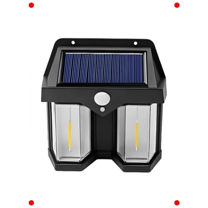 Rustik Çiftli Duvar Lambası - Hareket Sensörlü