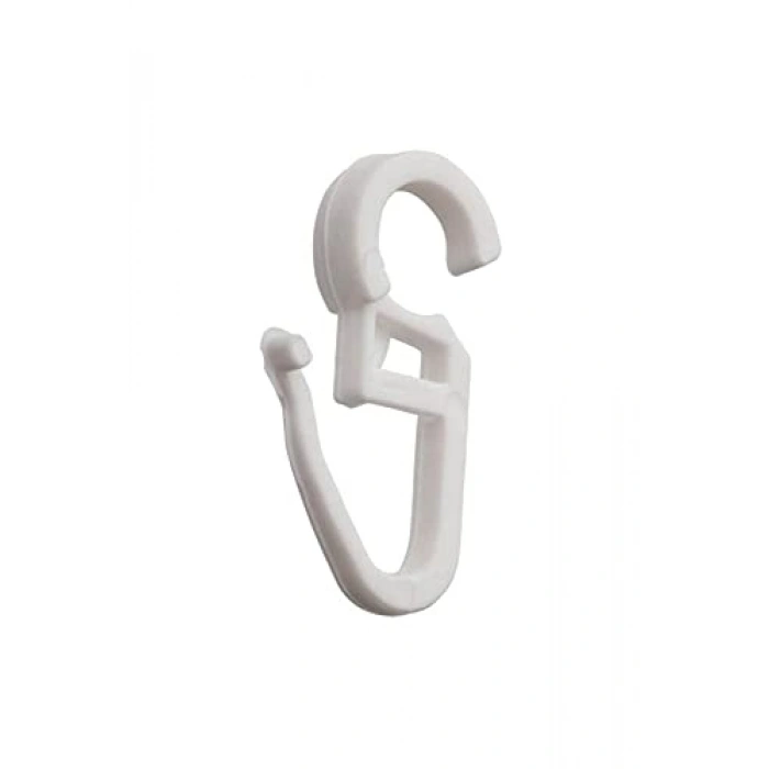 Rustik Perde Klipsi, 25 Adet Beyaz Renk, Pratik ve Kullanışlı