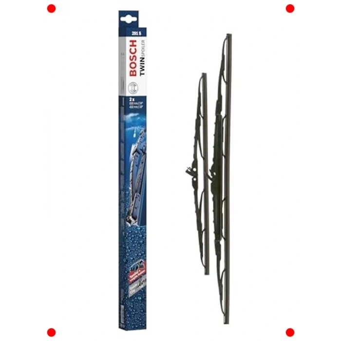 Rüzgarlıklı İkiz Silecek Seti 600/450 mm