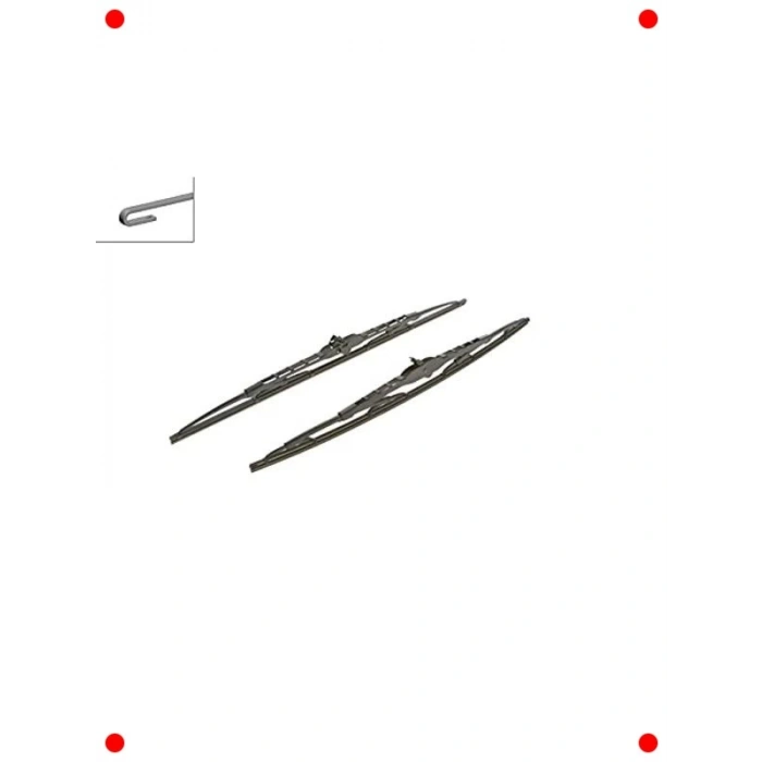 Rüzgarlıklı Silecek Seti (550/530 mm)