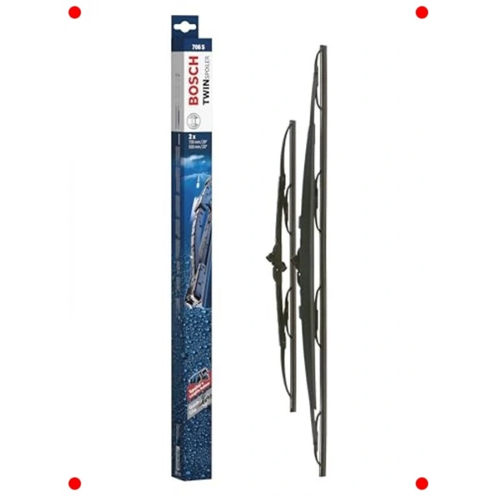 Rüzgarlıklı Silecek Seti - İkiz Uyum (700/500 mm)