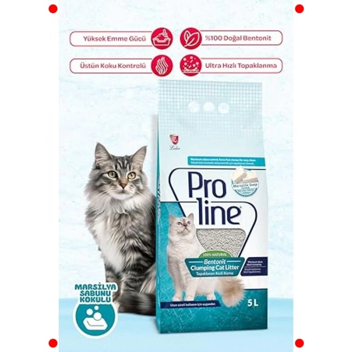 Sabun Kokulu Topaklanan Kedi Kumu Bentonit 5 Lt