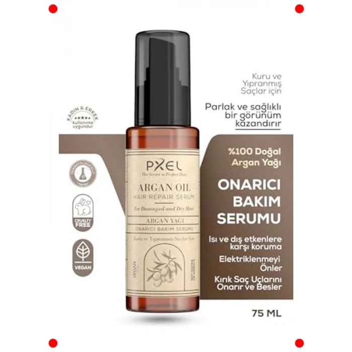 Saç Onarıcı Serum Vegan Argan & Hindistan Cevizi