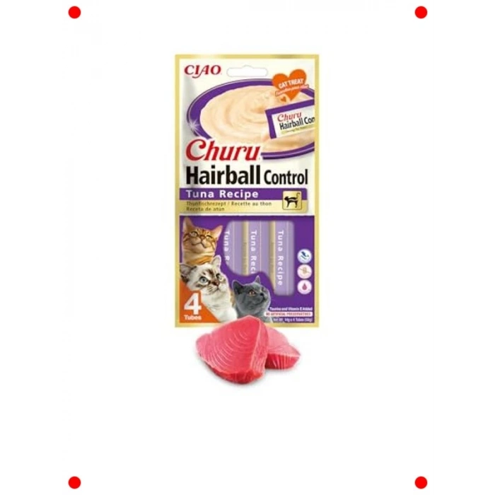 Saç Topu Kontrol Kedi Atıştırmalığı - Ton Balığı 4x14g